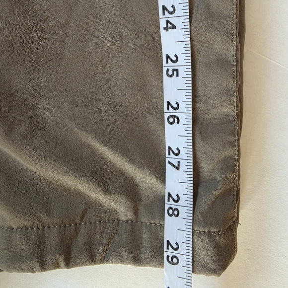 Eddie Bauer Olive Fleece Lined Tech Pants Sz 36×30 Hiking Outdoor Trails Granola - Picture 16 of 16